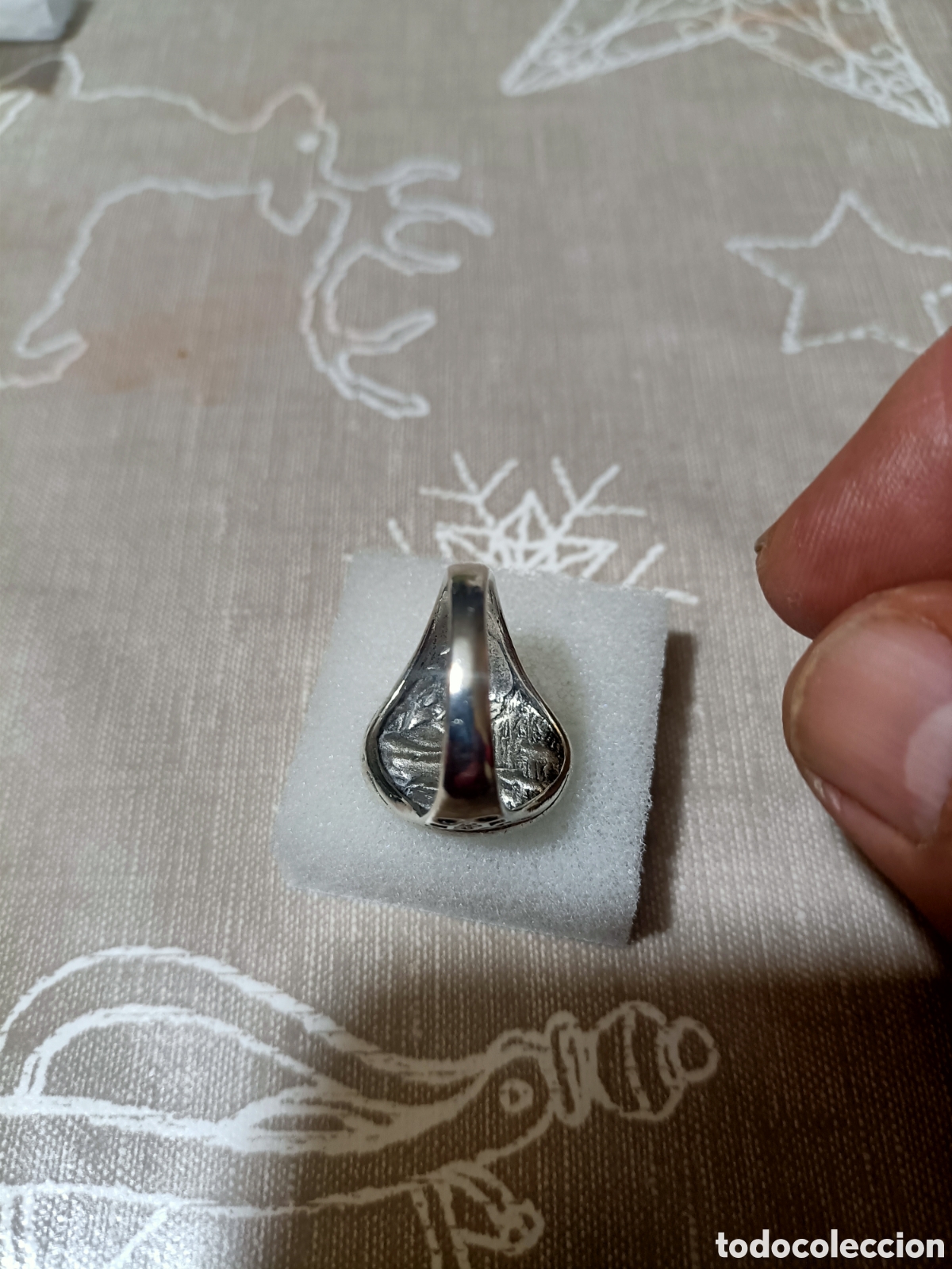 Joyeria: Acero,Anillo Tipo Sello Tallado - Foto 6