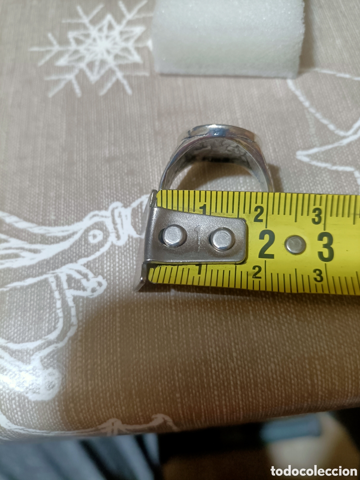 Joyeria: Acero,Anillo Tipo Sello Tallado - Foto 9