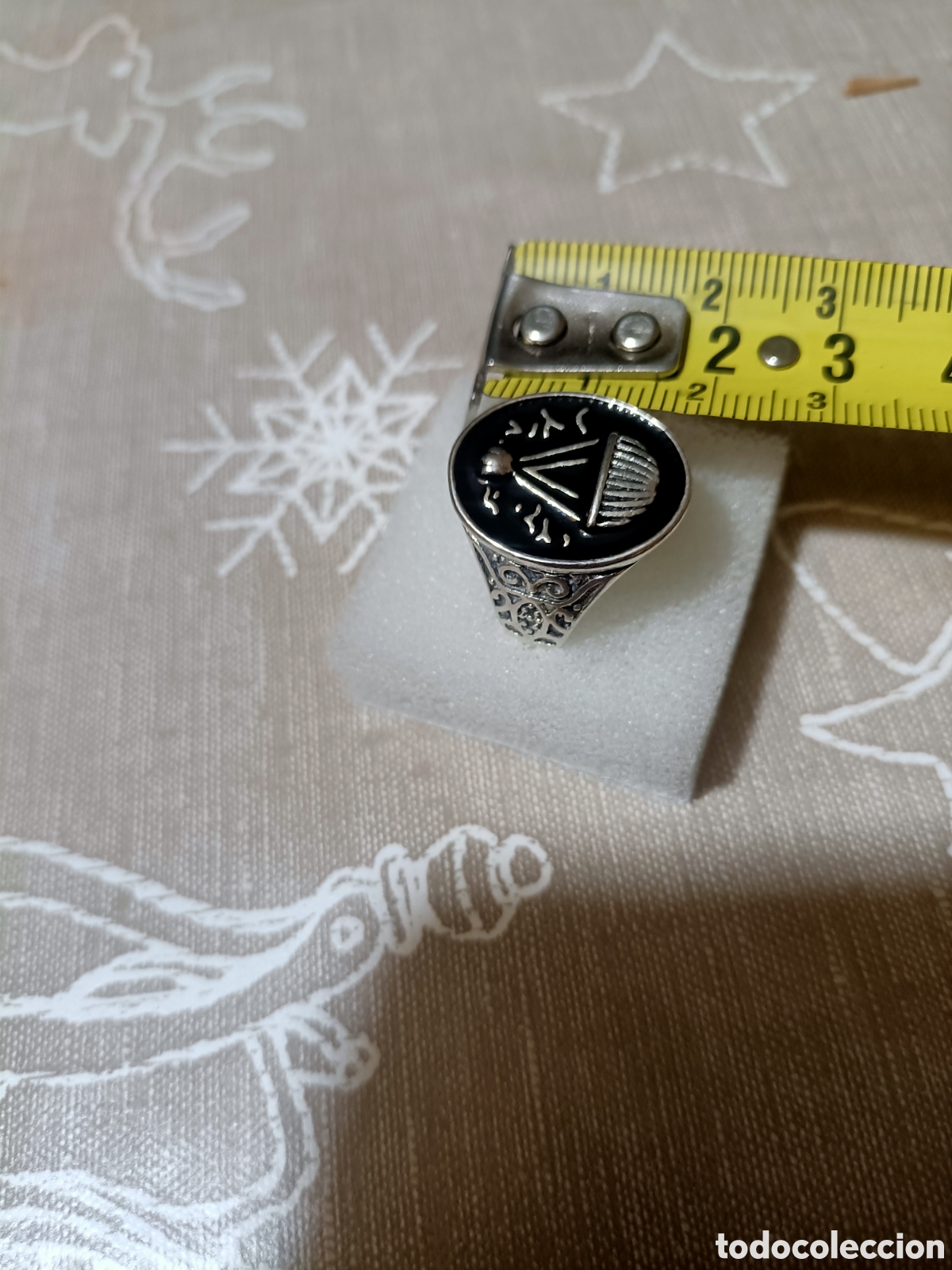 Joyeria: Acero,Anillo Tipo Sello Tallado - Foto 10