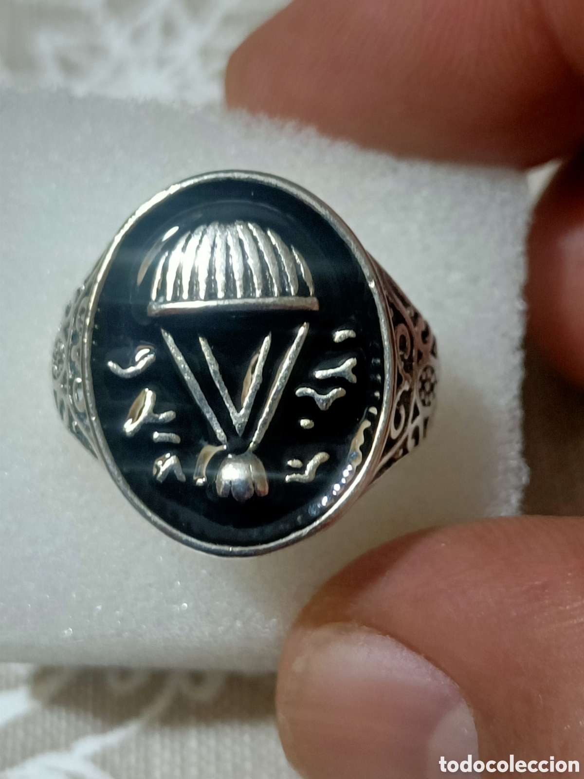 Joyeria: Acero,Anillo Tipo Sello Tallado - Foto 1