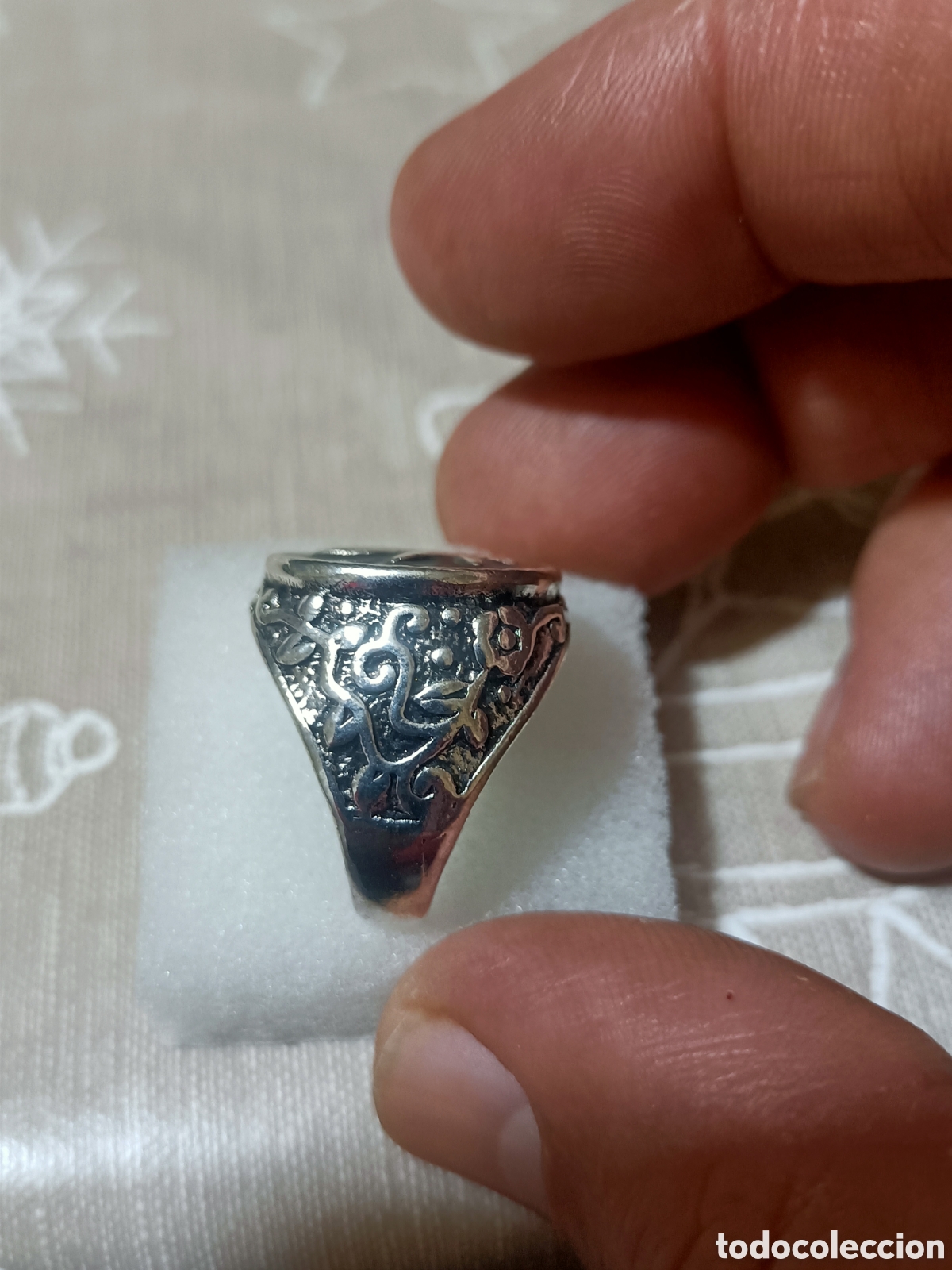 Joyeria: Acero, Anillo Tipo Sello Tallado - Foto 4