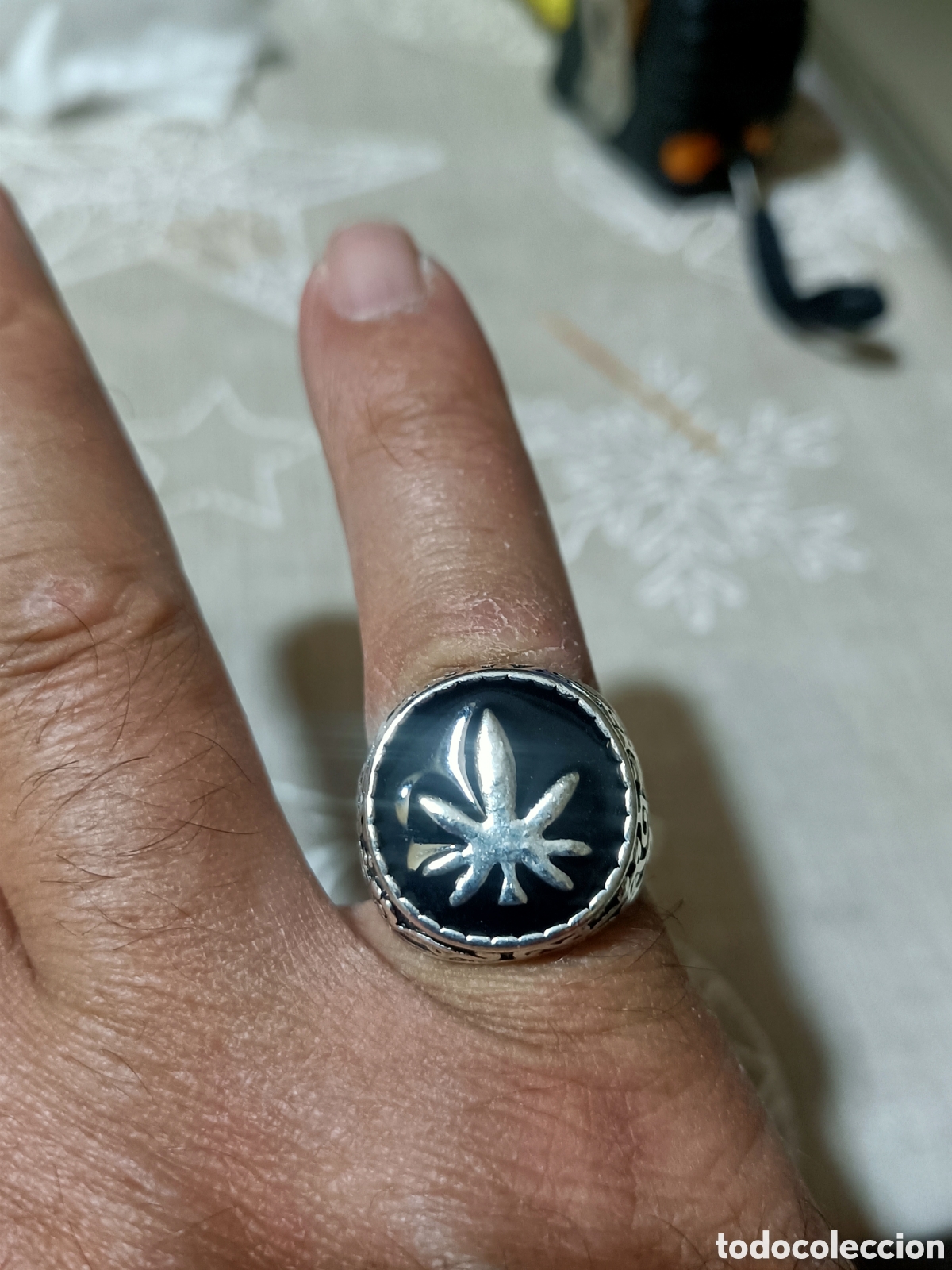 Joyeria: Acero, Anillo Tipo Sello Tallado - Foto 8
