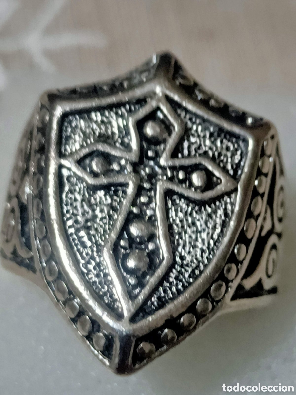 Joyeria: Acero,Anillo Tipo Sello Tallado - Foto 2