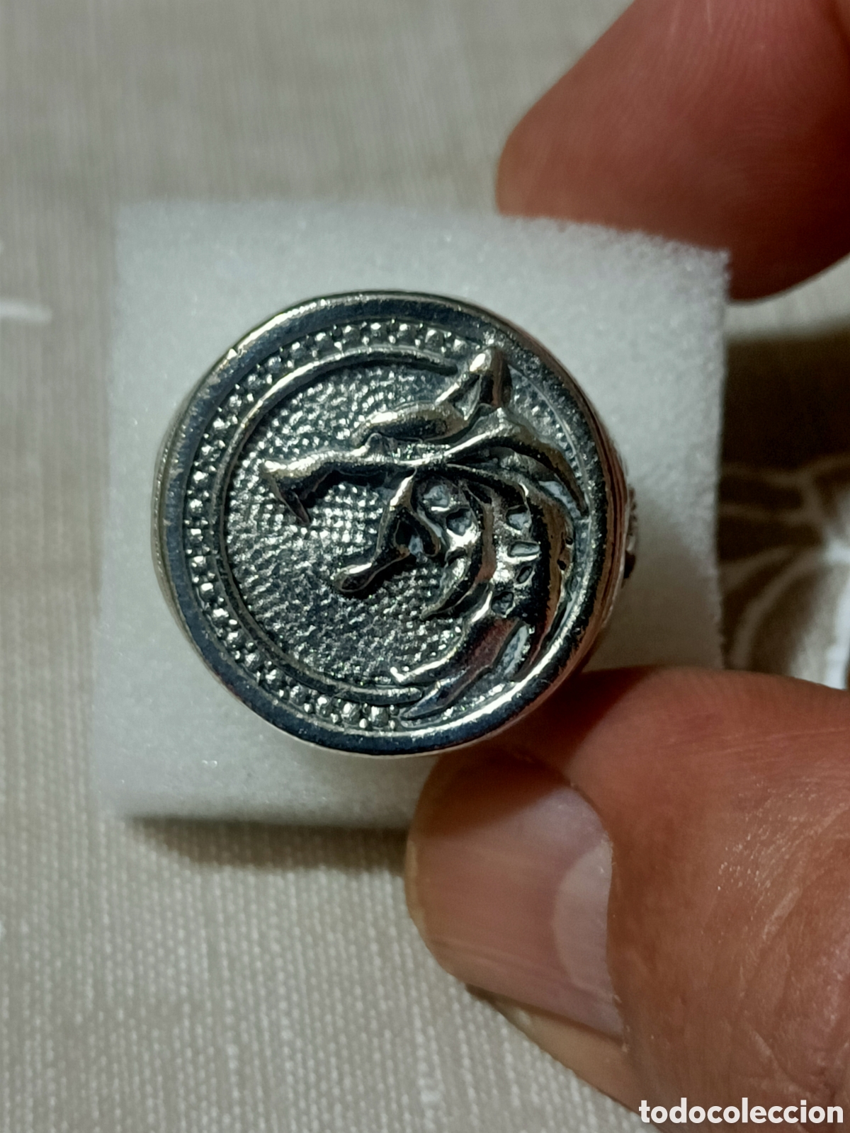 Joyeria: Acero,Anillo Tipo Sello Tallado - Foto 2