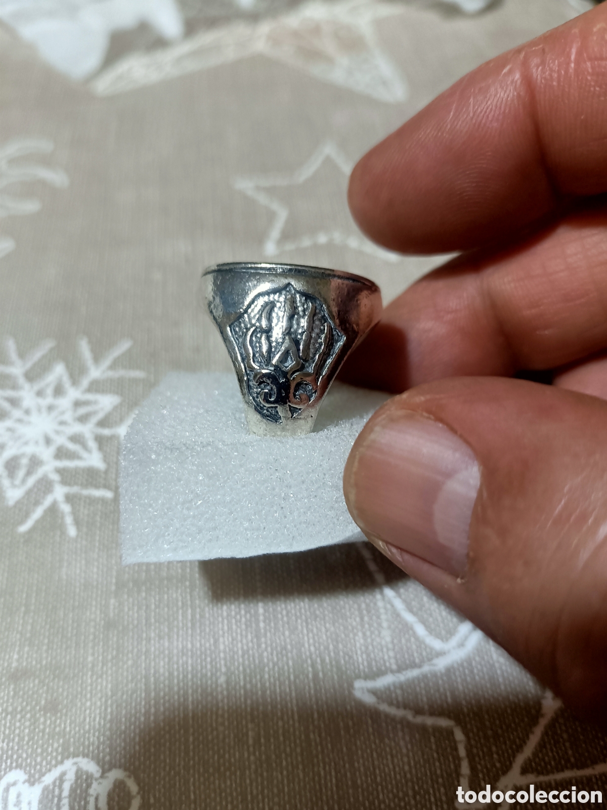 Joyeria: Acero,Anillo Tipo Sello Tallado - Foto 3