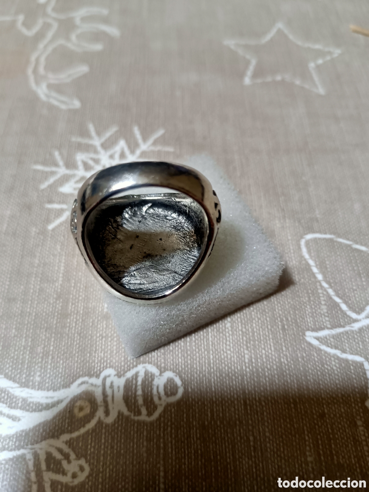 Joyeria: Acero,Anillo Tipo Sello Tallado - Foto 5
