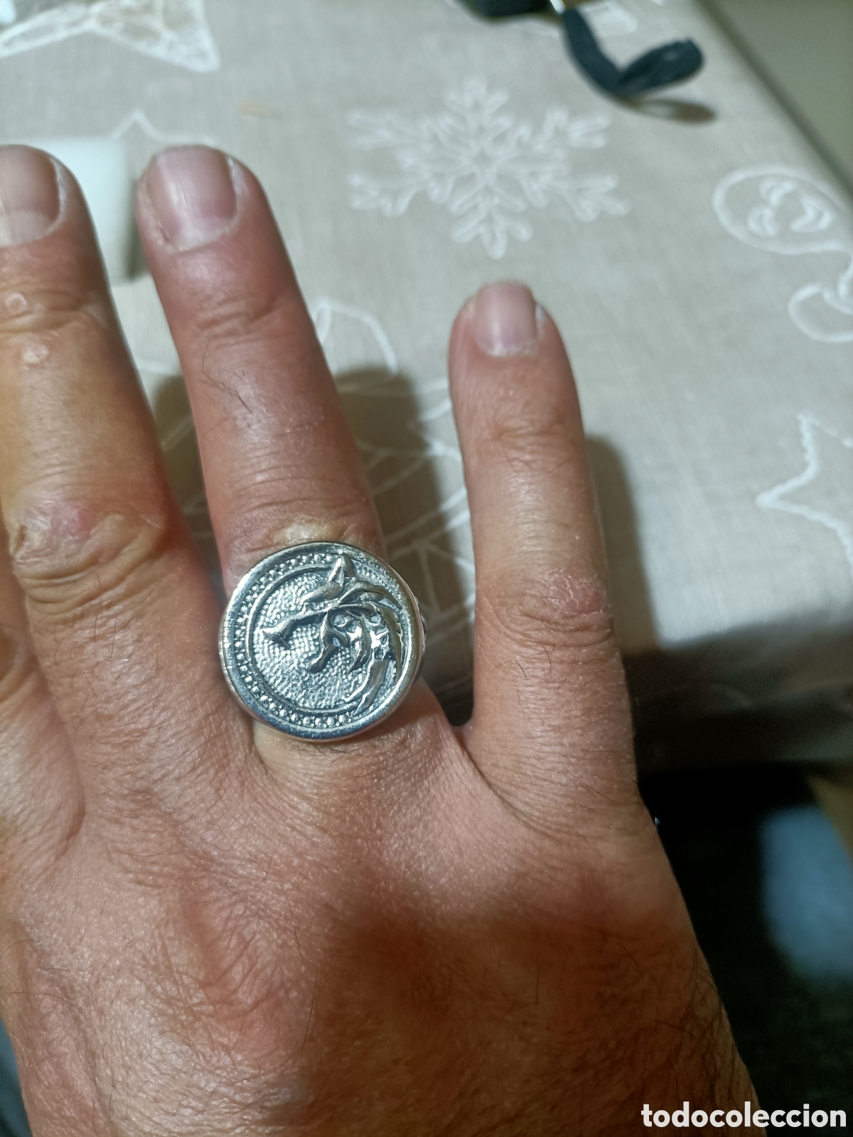 Joyeria: Acero,Anillo Tipo Sello Tallado - Foto 7