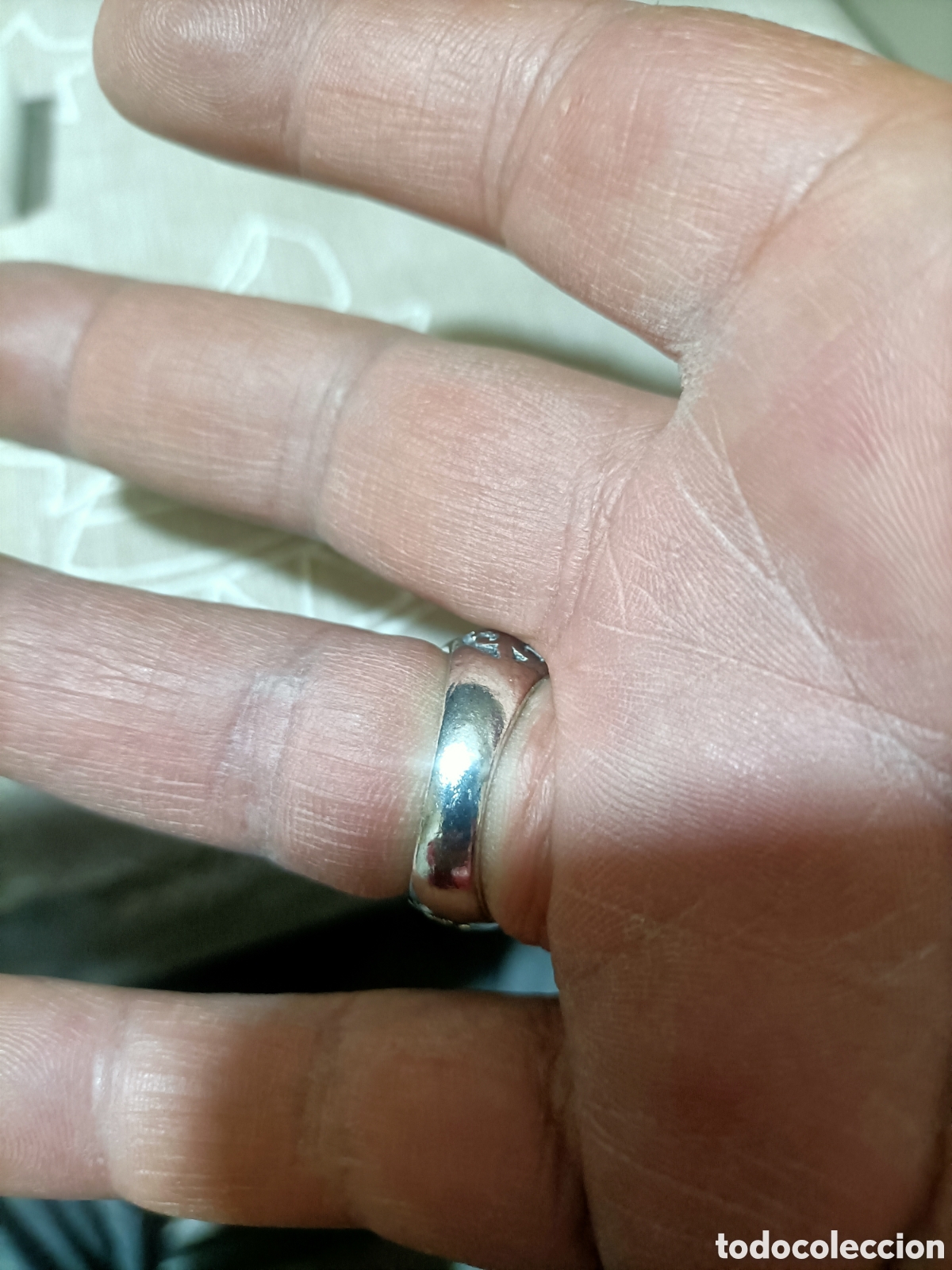 Joyeria: Acero,Anillo Tipo Sello Tallado - Foto 8