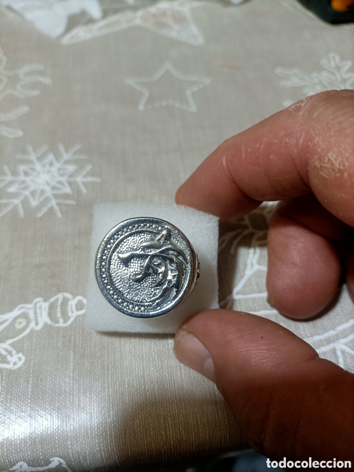 Joyeria: Acero,Anillo Tipo Sello Tallado - Foto 1