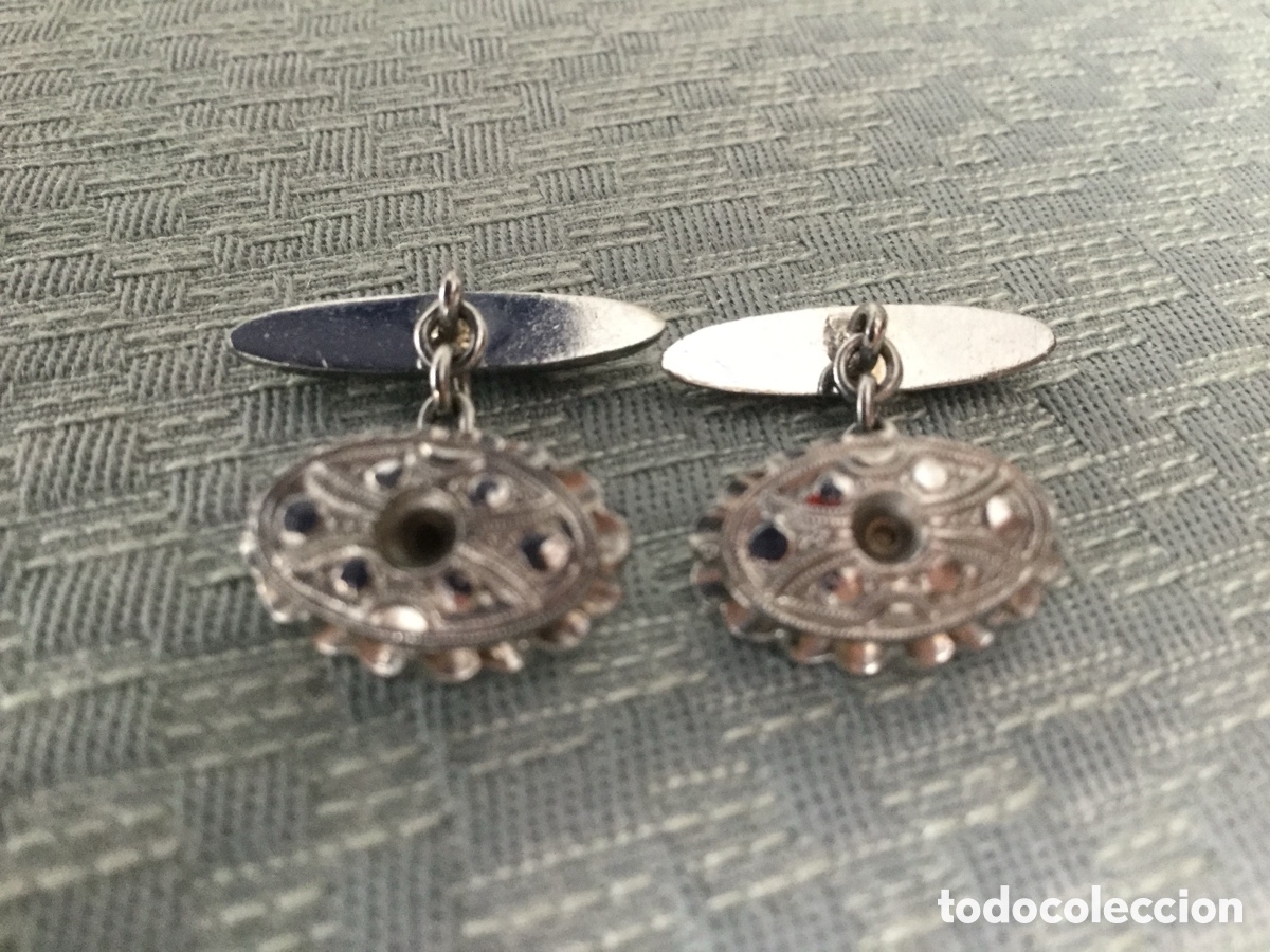 Joyeria: Gemelos antiguos del siglo XIX - Foto 1