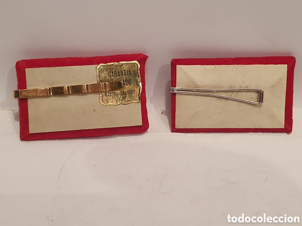 Joyeria: 2 BROCHES, AGUJAS DE CORBATA. A&Ntilde;OS 70. - Foto 2