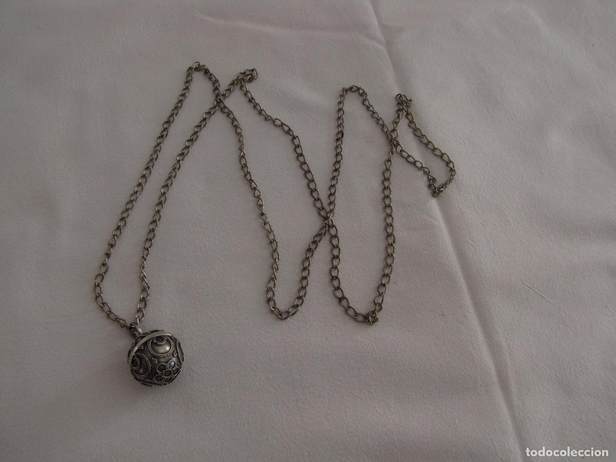 Joyeria: 84.- llamador de &aacute;ngel con cadena. Plata - Foto 2