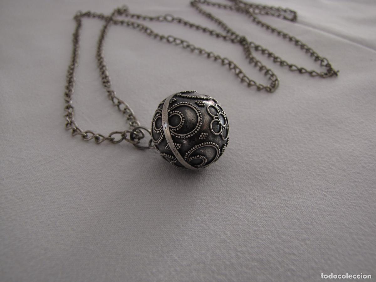 Joyeria: 84.- llamador de &aacute;ngel con cadena. Plata - Foto 3