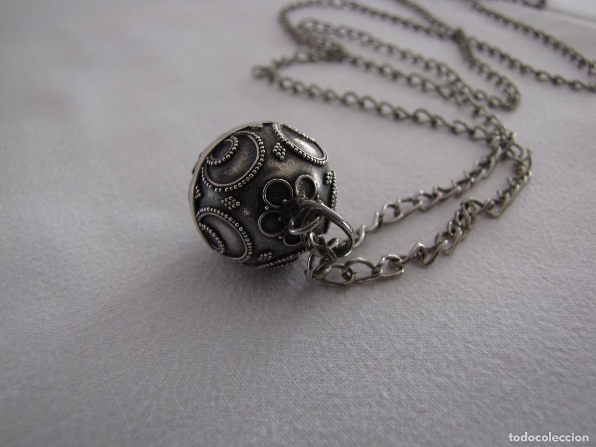 Joyeria: 84.- llamador de &aacute;ngel con cadena. Plata - Foto 4