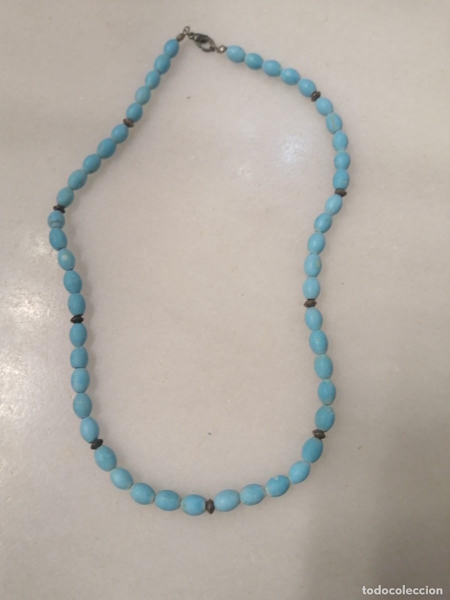 Joyeria: Gargantilla de turquesas cierre plata - Foto 1