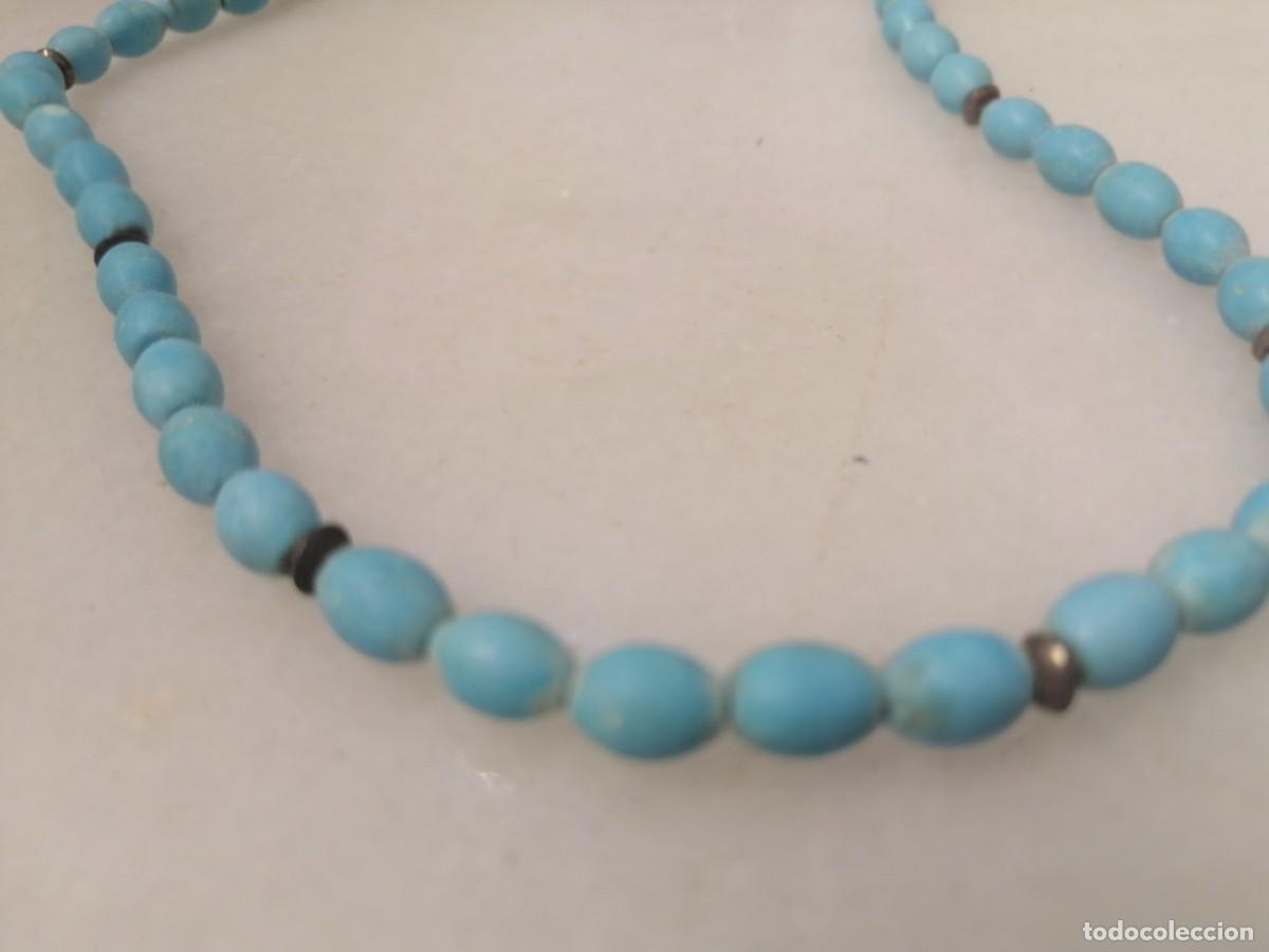 Joyeria: Gargantilla de turquesas cierre plata - Foto 2