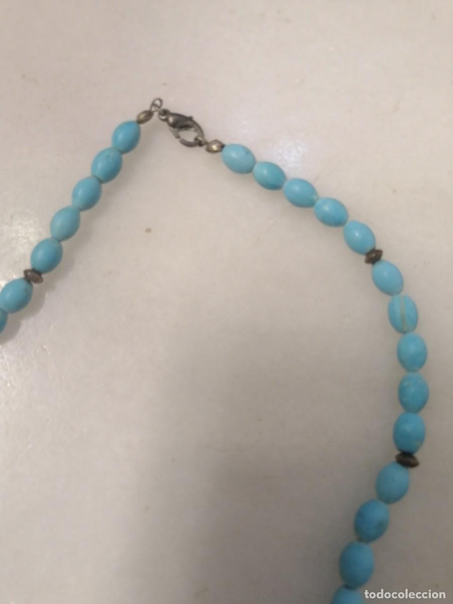 Joyeria: Gargantilla de turquesas cierre plata - Foto 3