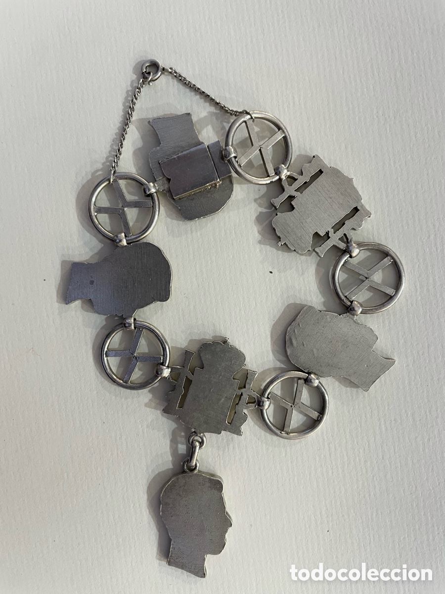 Joyeria: Original pulsera de plata con monedas espa&ntilde;olas del siglo XIX - Foto 9