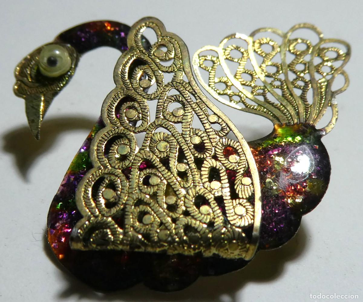Joyeria: Viejo Broche ,mide 3,6X3,2 cm - Foto 1