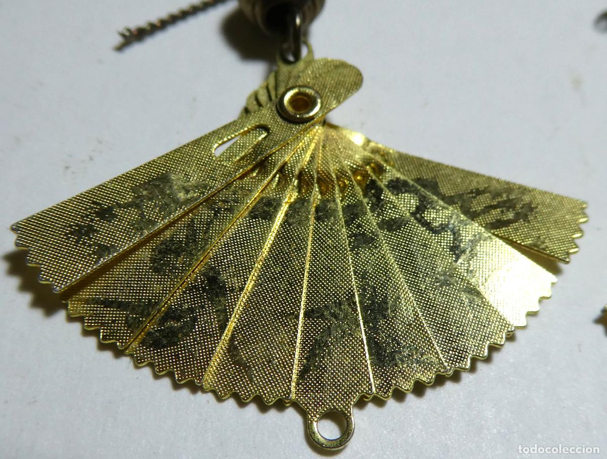 Joyeria: Pareja de pendientes en forma de abanico asi&aacute;tico - Foto 2