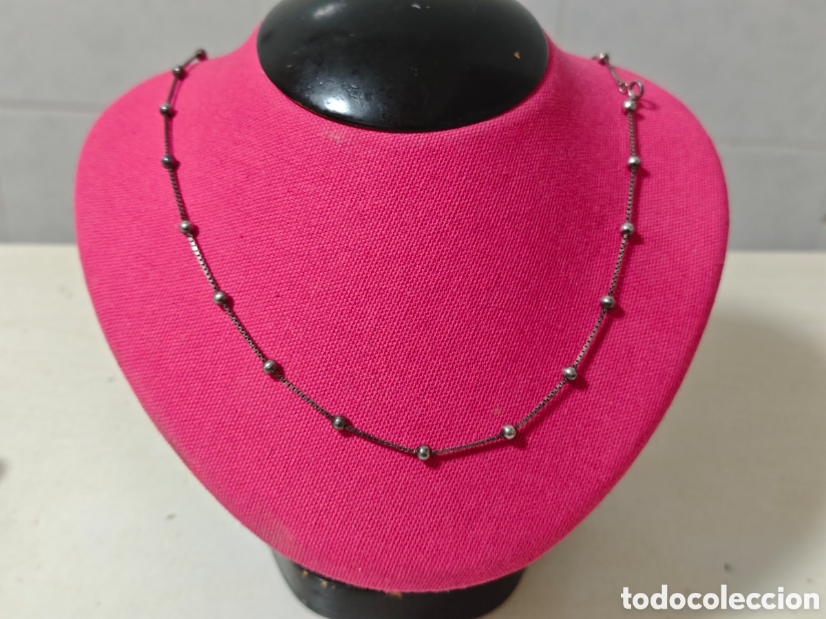 Joyeria: bonita cadena de bolas de plata de ley - Foto 5
