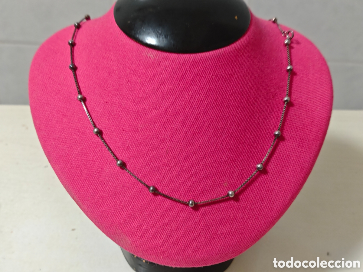 Joyeria: bonita cadena de bolas de plata de ley - Foto 7
