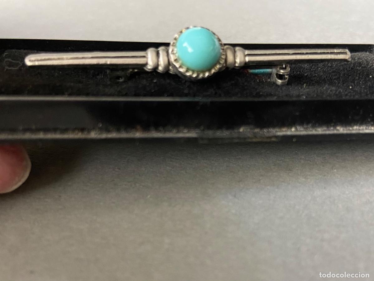 Joyeria: 265-32. Broche con turquesa. - Foto 3