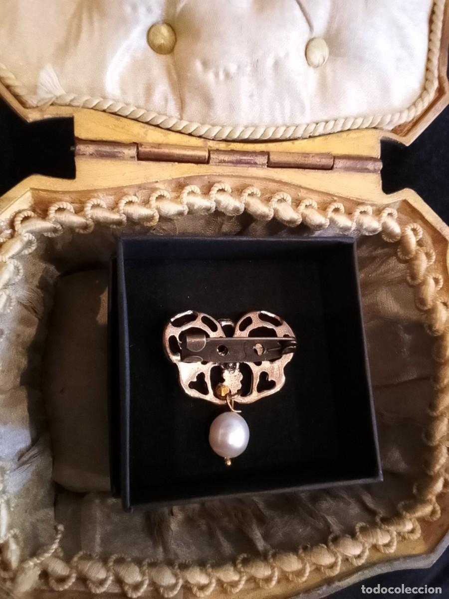 Joyeria: Antiguo Broche con Perla - Foto 3