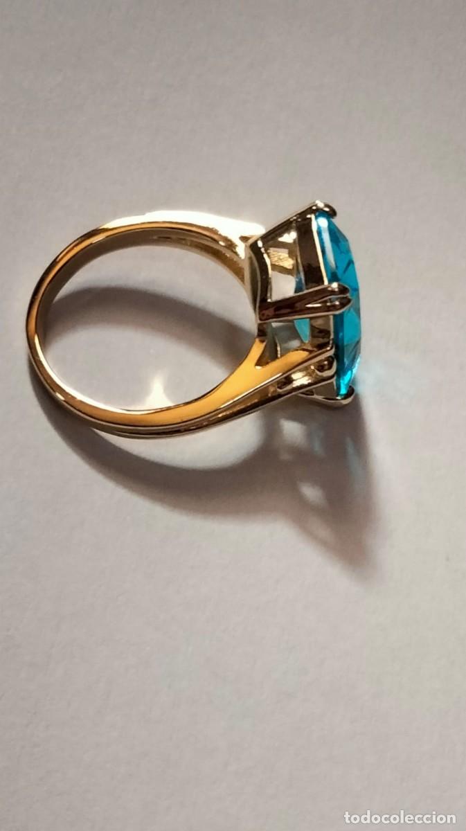 Joyeria: Anillo de zirconia azul elegante - Foto 2