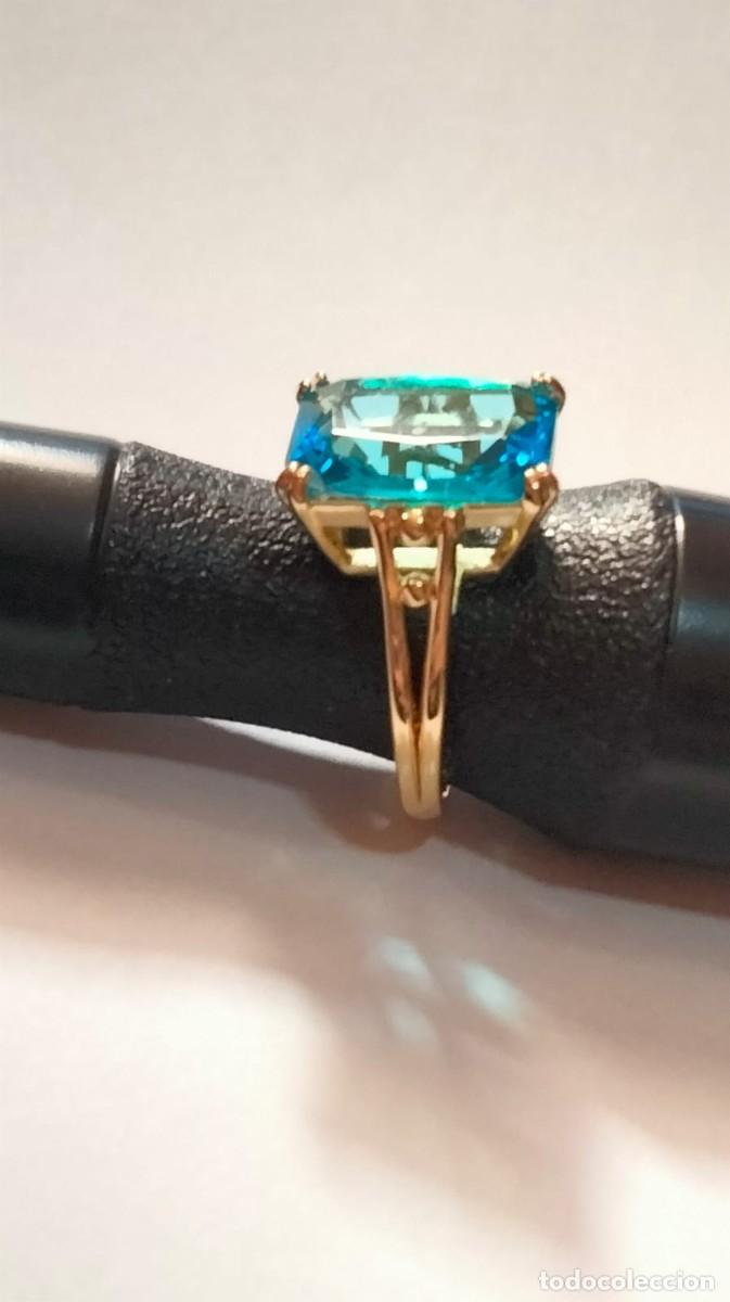 Joyeria: Anillo de zirconia azul elegante - Foto 6