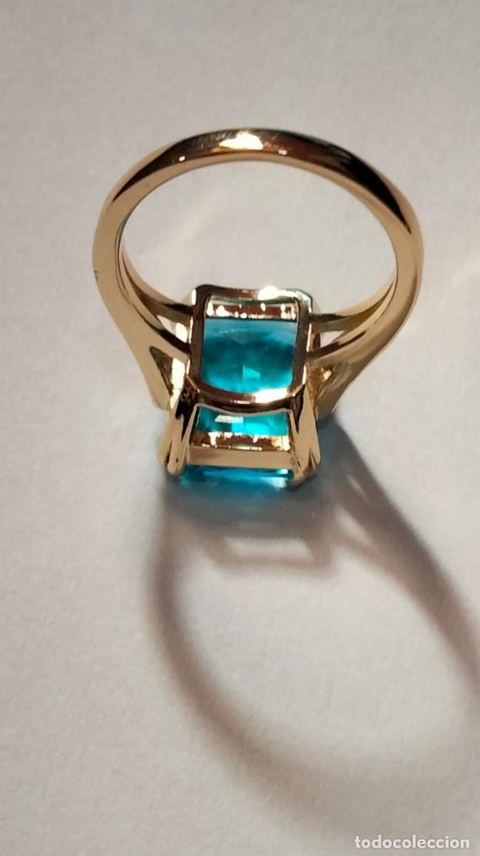Joyeria: Anillo de zirconia azul elegante - Foto 7