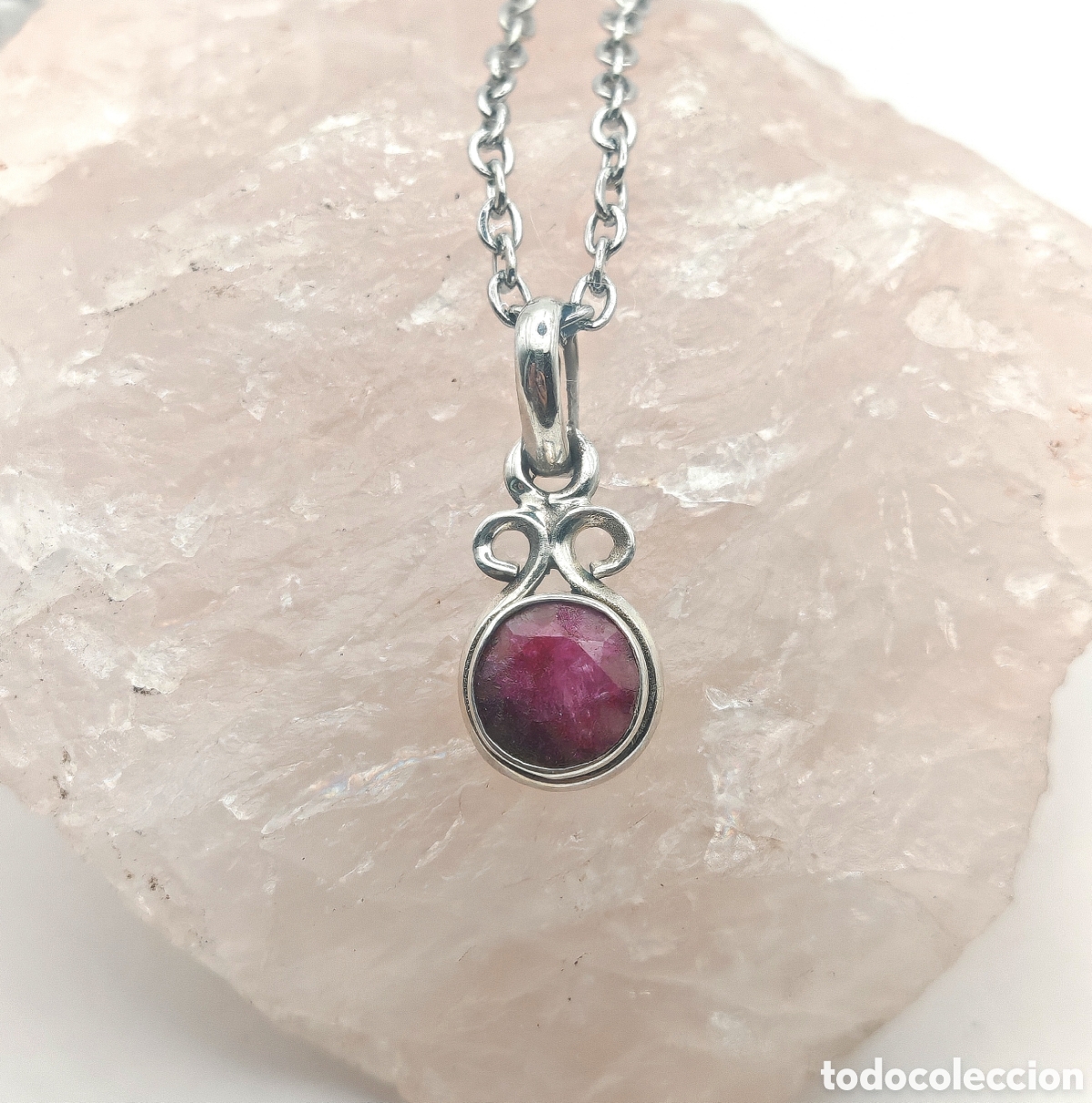 Joyeria: Collar de Plata de Ley con Rub&iacute; - Foto 1