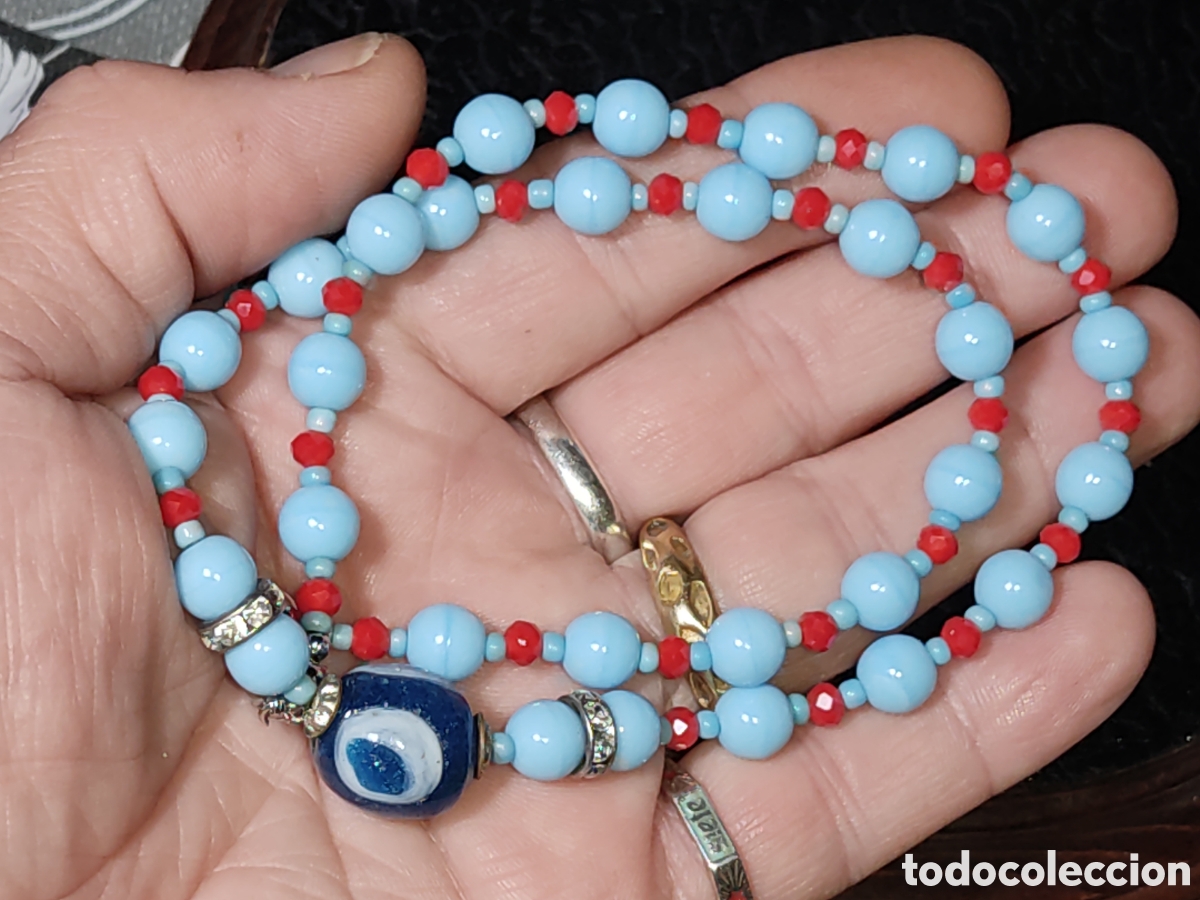 Joyeria: Collar de cristal de Murano con ojo turco. - Foto 6