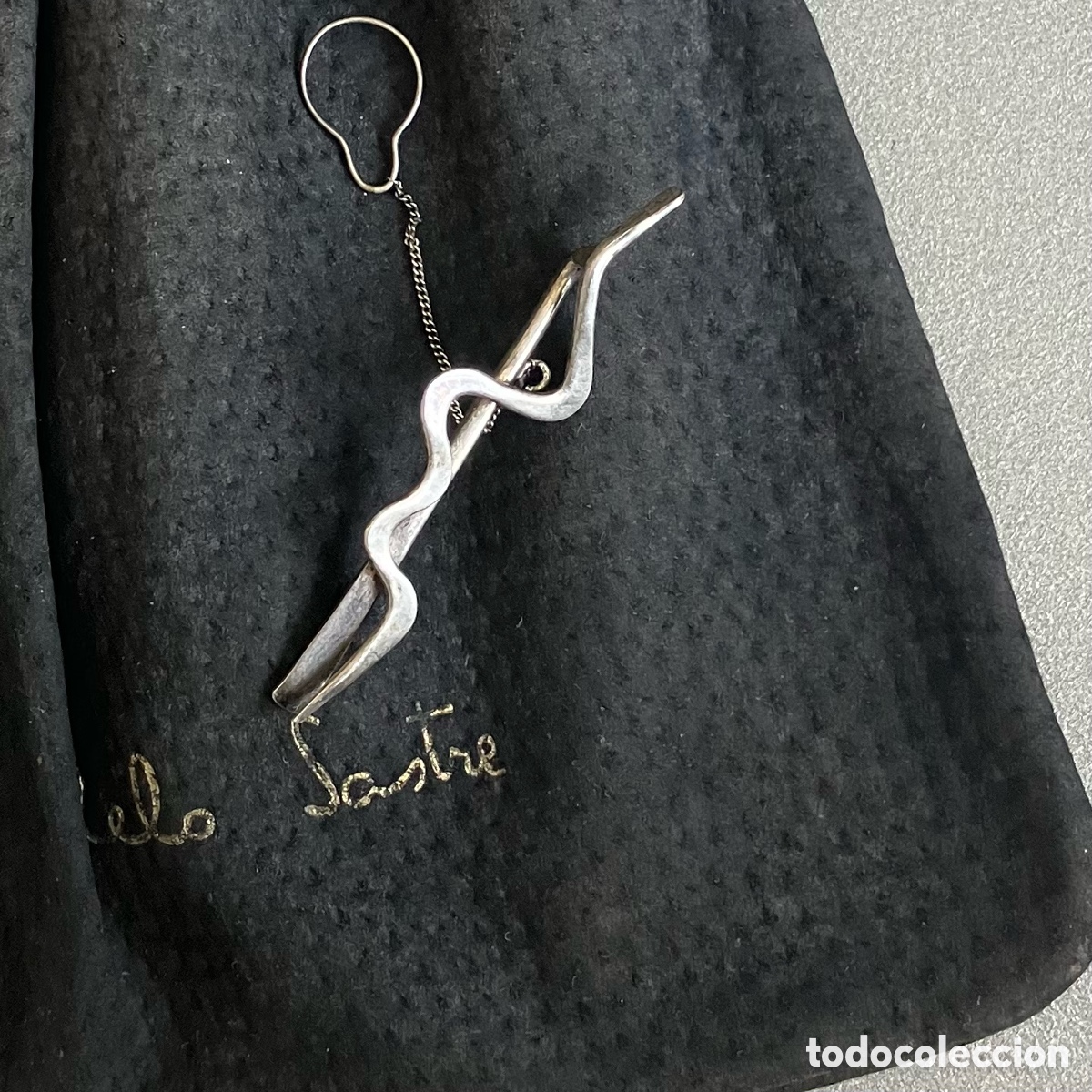 Joyeria: Alfiler de corbata Chelo Sastre plata de ley 1987 - Foto 1