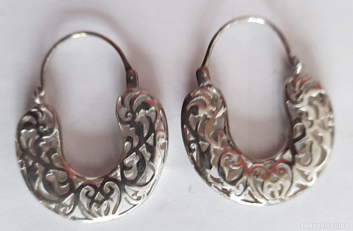 Joyeria: Argollas en plata de Ley 925 mm. con dibujos - Foto 1