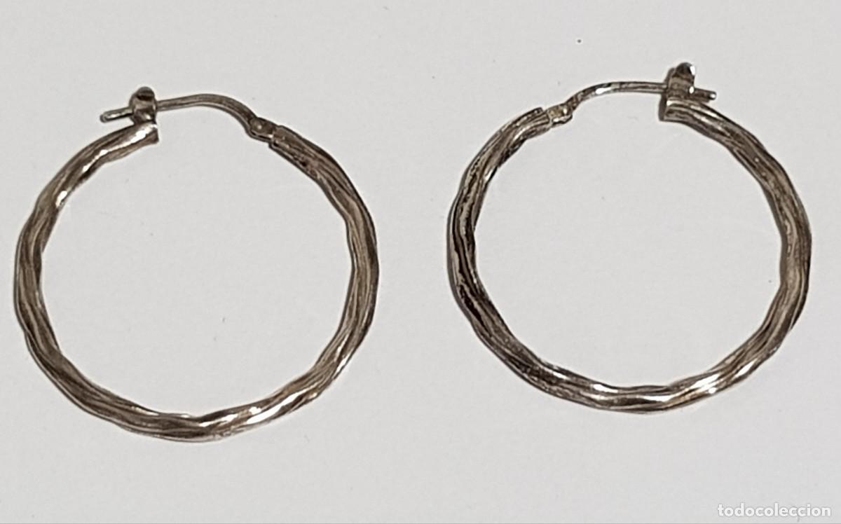 Joyeria: Argollas rizadas en plata de Ley 925 mm. - Foto 1