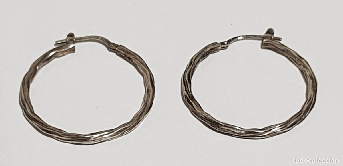 Joyeria: Argollas rizadas en plata de Ley 925 mm. - Foto 2