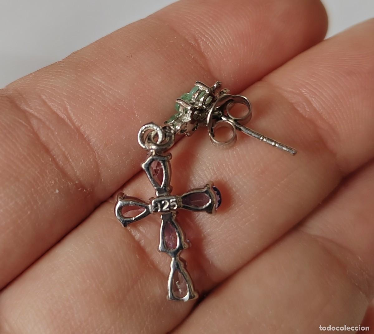 Joyeria: Pendientes con Esmeraldas y Tanzanitas naturales - Foto 6