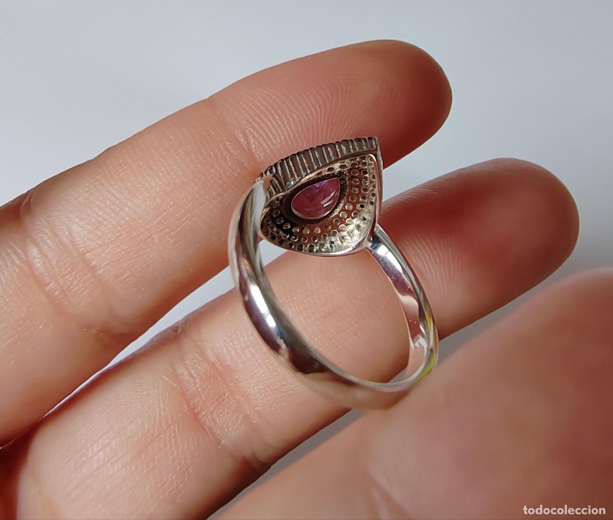 Joyeria: Anillo con Amatista y Espinelas Naturales - Foto 3