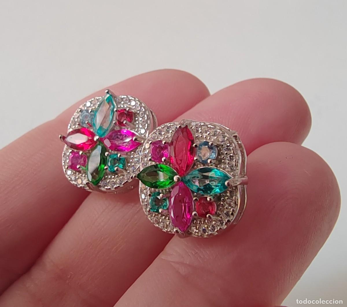 Joyeria: Pendientes con Topacios Naturales y Circonitas - Foto 1