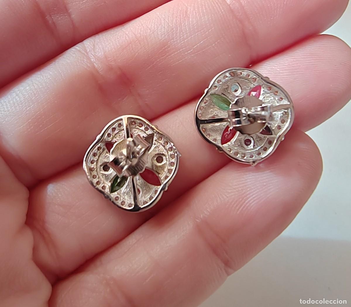 Joyeria: Pendientes con Topacios Naturales y Circonitas - Foto 3