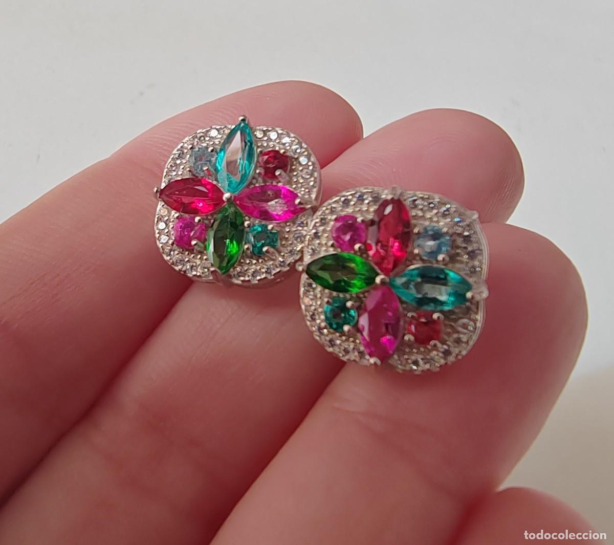 Joyeria: Pendientes con Topacios Naturales y Circonitas - Foto 6