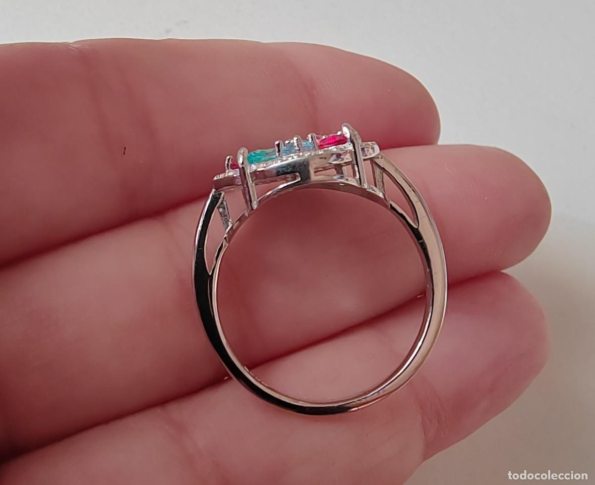 Joyeria: Anillo con Topacios Naturales y Circonitas - Foto 4