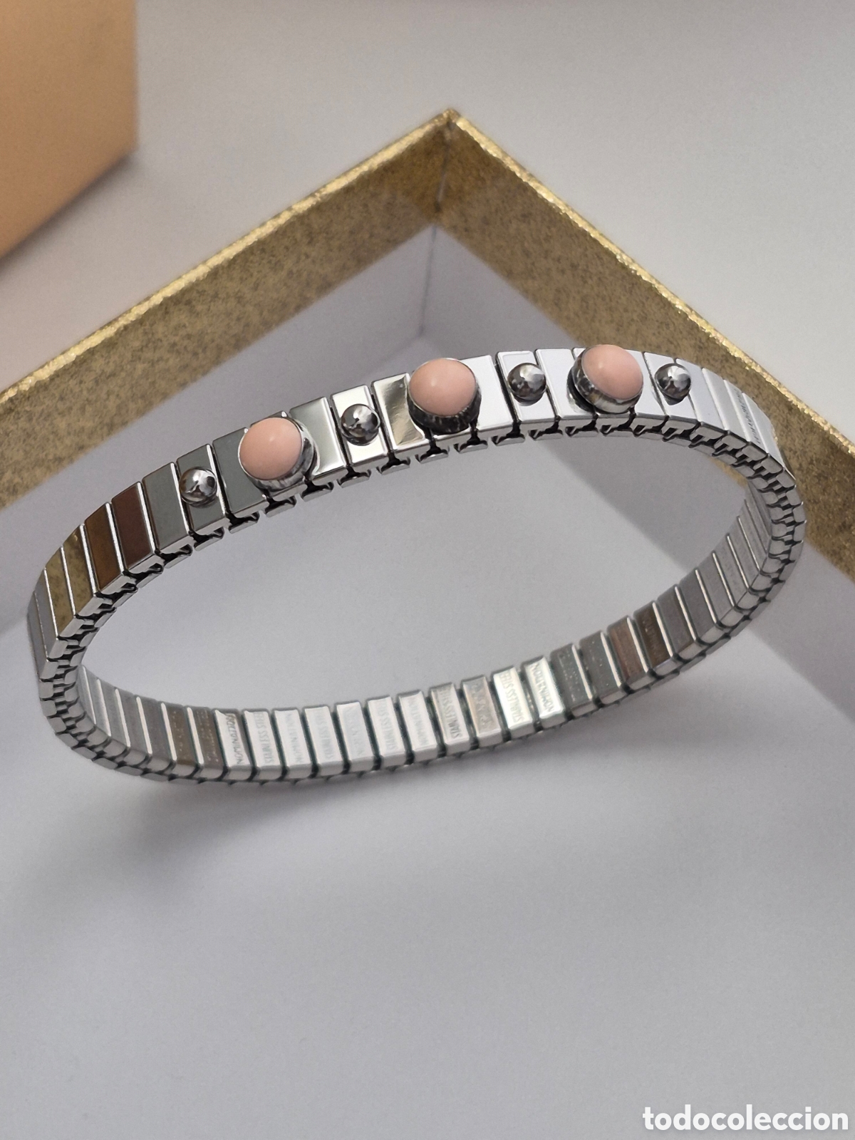 Joyeria: ESPECTACULAR BRAZALETE DE ACERO. REF S6 MARCAS NOMINATION - Foto 4