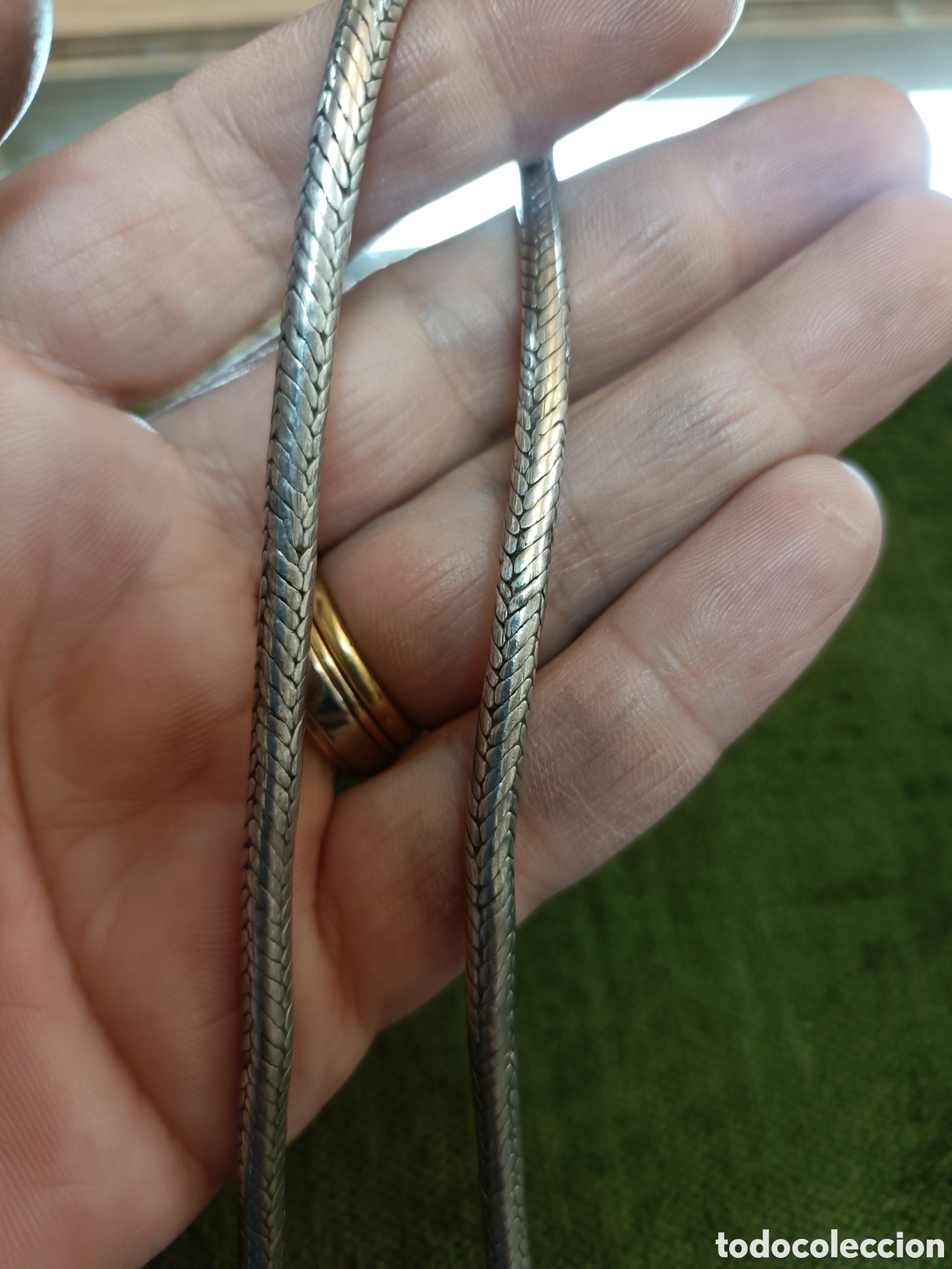 Joyeria: CORD&Oacute;N CADENA SERPIENTE ELABORADO EN PLATA. - Foto 2