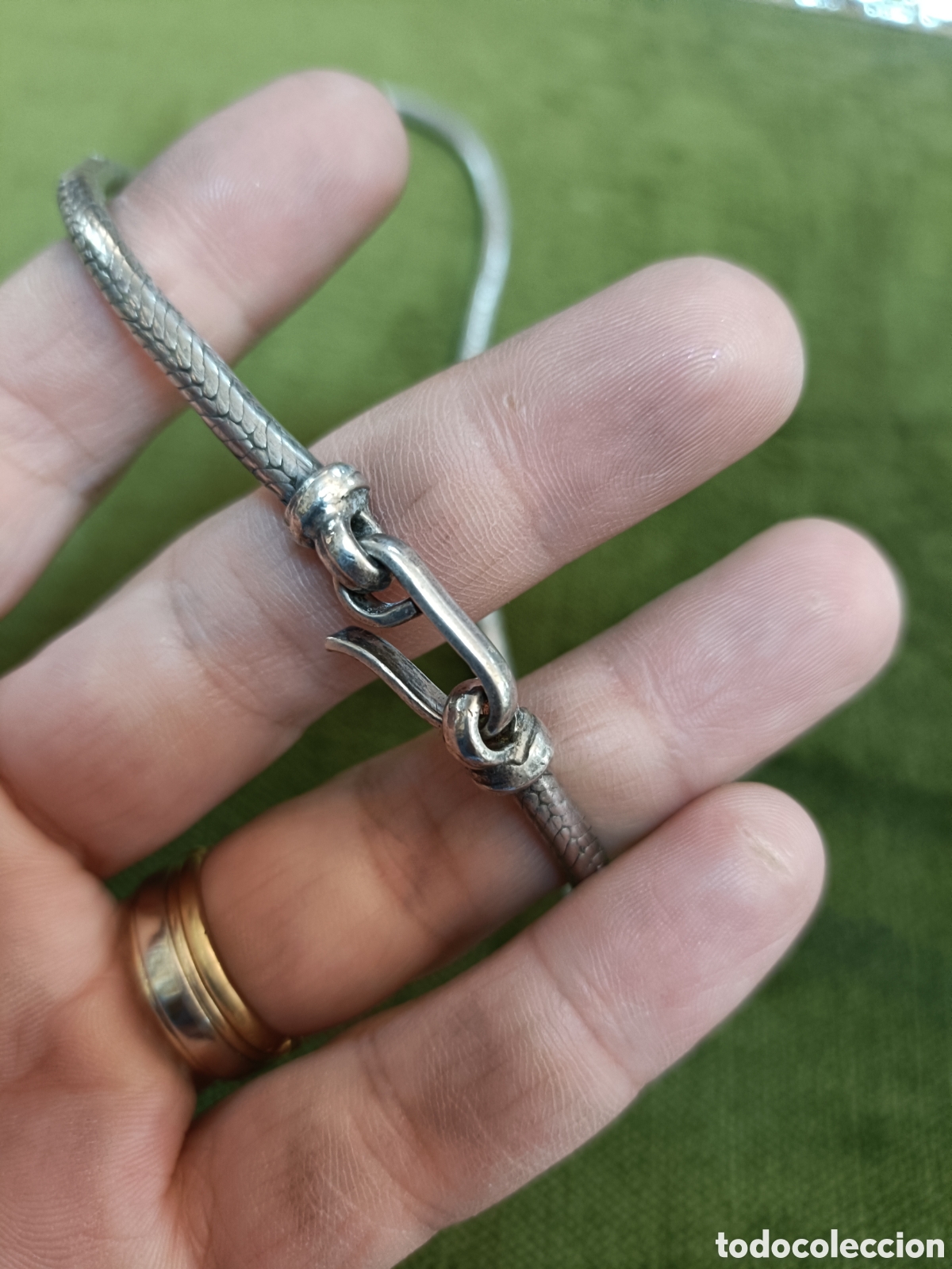 Joyeria: CORD&Oacute;N CADENA SERPIENTE ELABORADO EN PLATA. - Foto 3