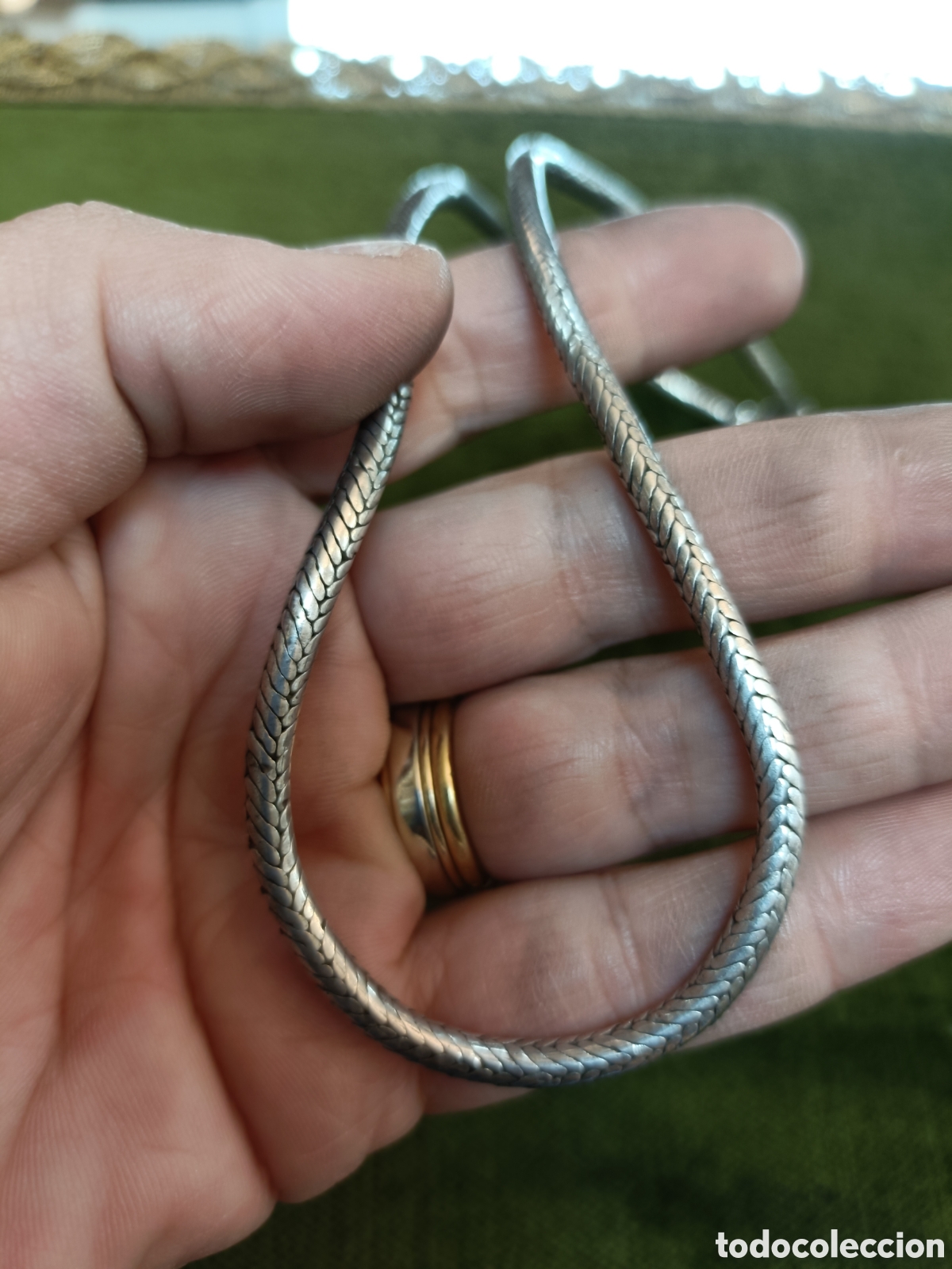 Joyeria: CORD&Oacute;N CADENA SERPIENTE ELABORADO EN PLATA. - Foto 6
