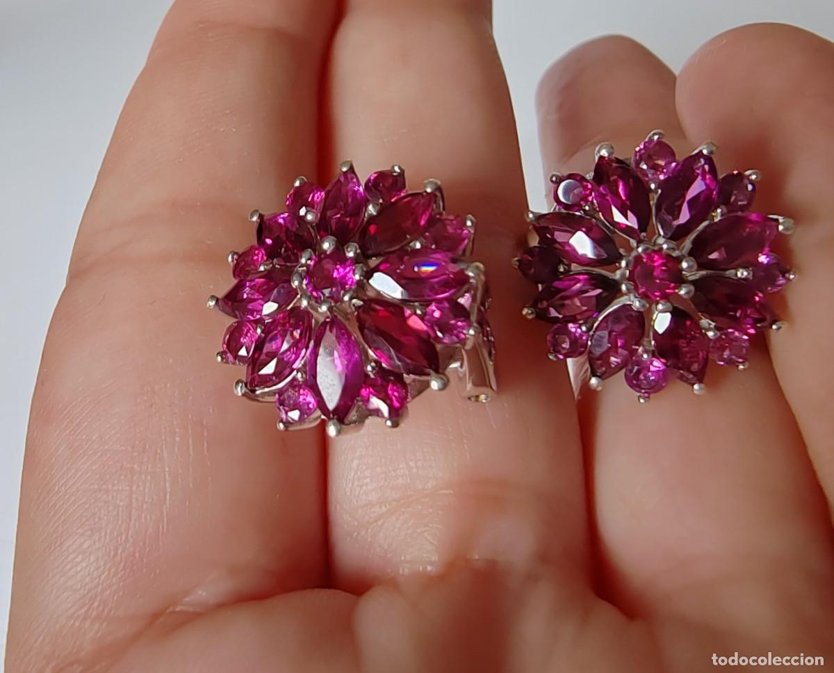 Joyeria: Pendientes con Granates Rodolitas aut&eacute;nticos - Foto 6