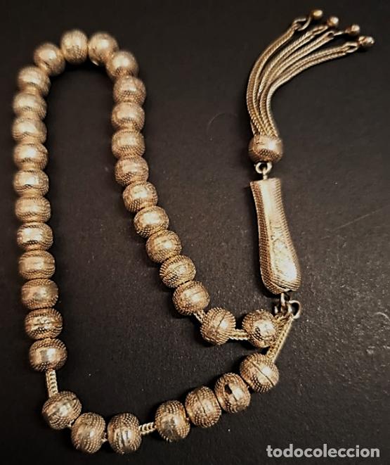 Joyeria: Misbaha o Tasbih en Plata de ley con 33 cuentas - Foto 1