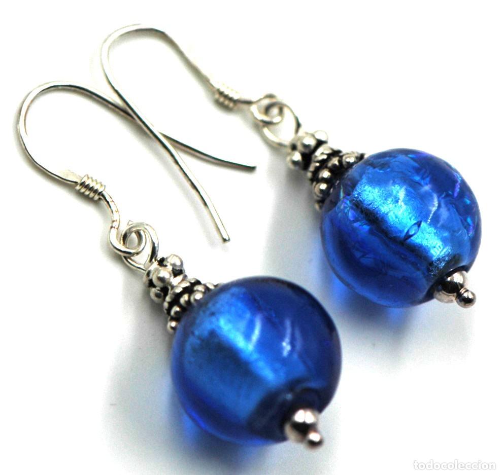 Joyeria: Pendientes Cristal Murano y Plata - Foto 2
